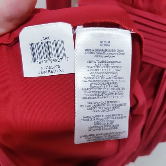 NWOT BCBGMaxAzria Raspberry Ruched Lark Dress - Picture 10 of 16